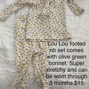 Lou Lou footie set